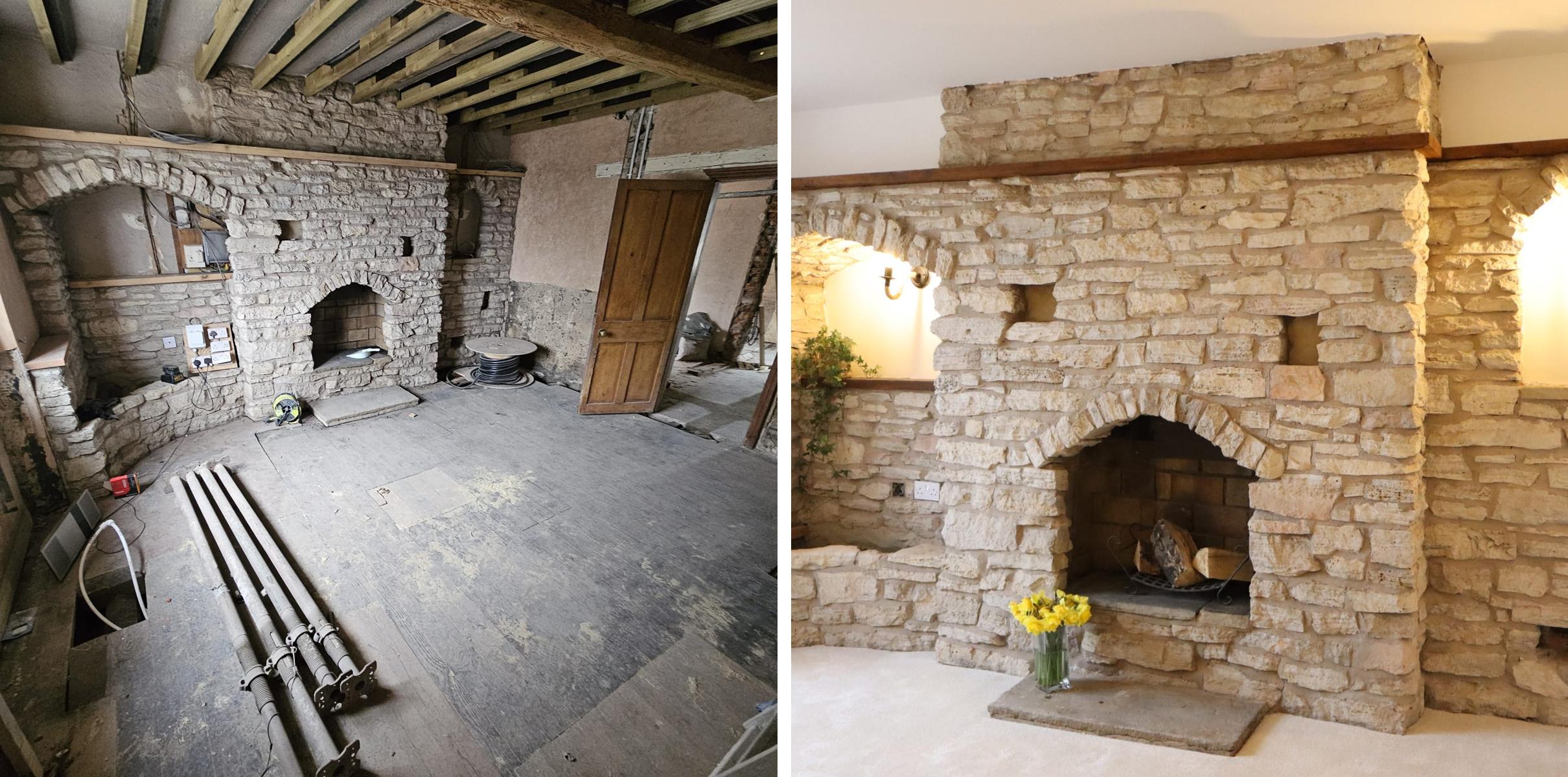 PCS Plastering before and after project 2