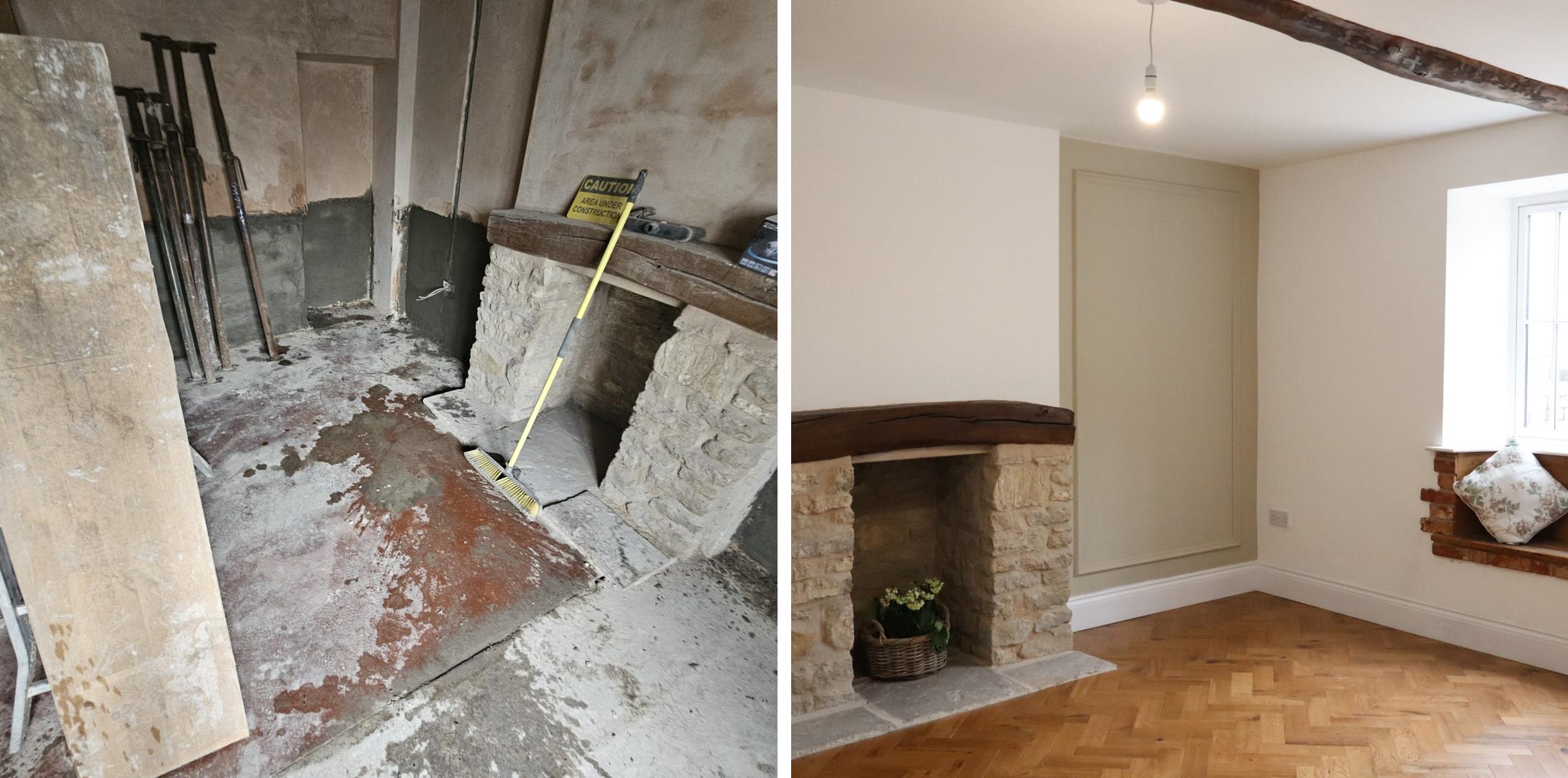 PCS Plastering before and after project 4