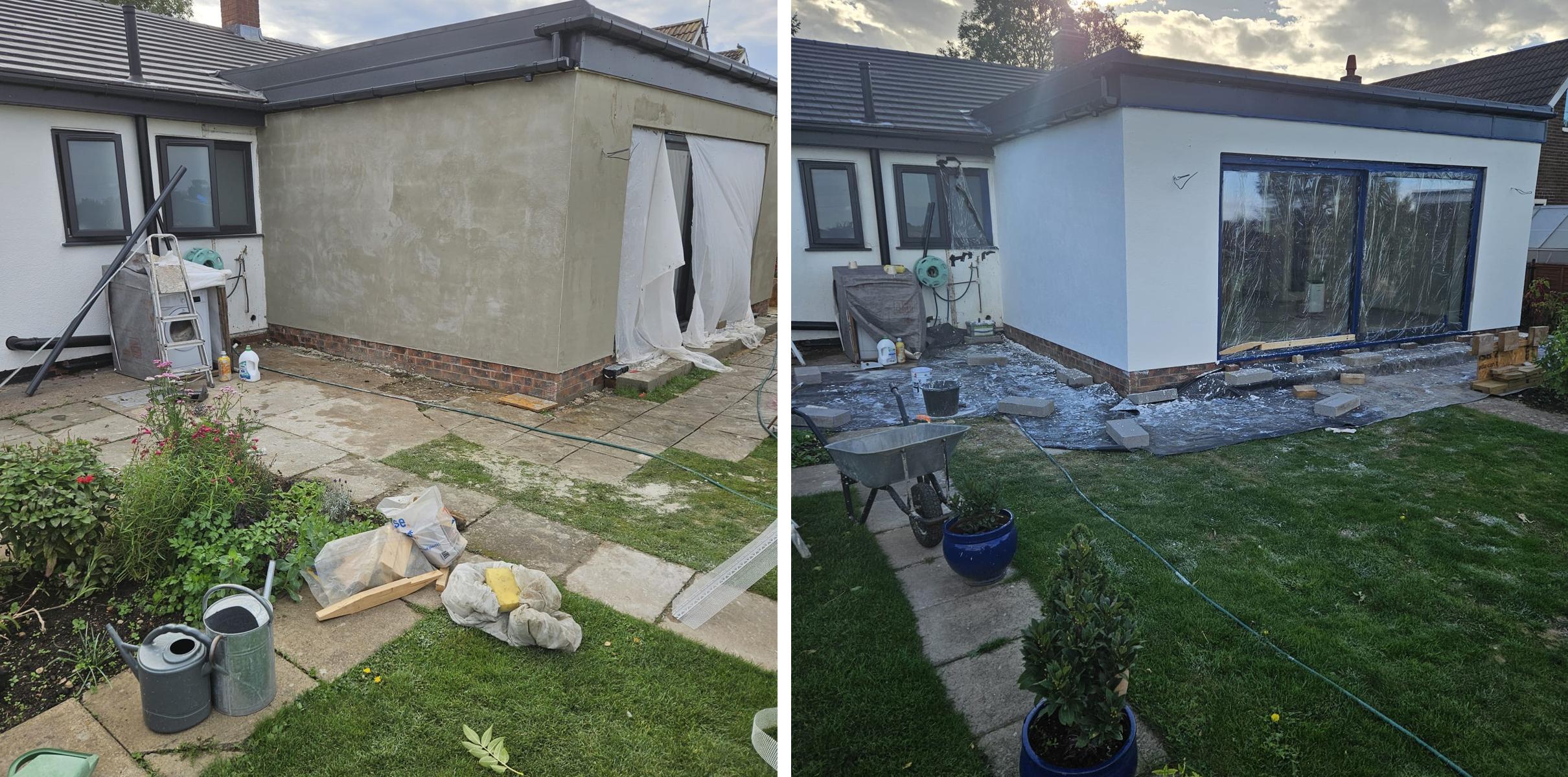 PCS Plastering before and after project 5